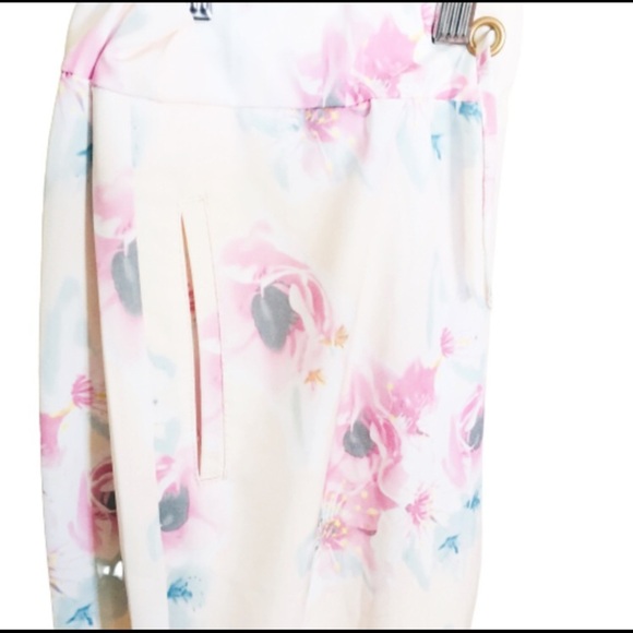 NWT NAME IT Floral Print Drawstring Waist Trousers With Pockets Blush Pink 13Y - Picture 5 of 6